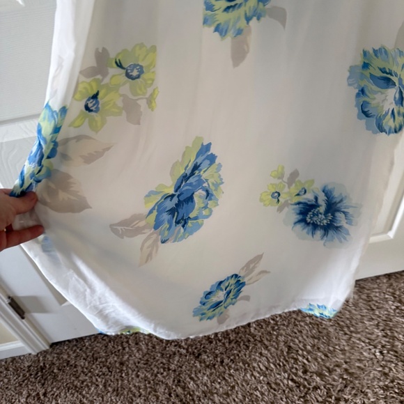 Old Navy White Floral Maxi Dress with Ruffle Sleeves. Size XL NWT - Picture 6 of 15